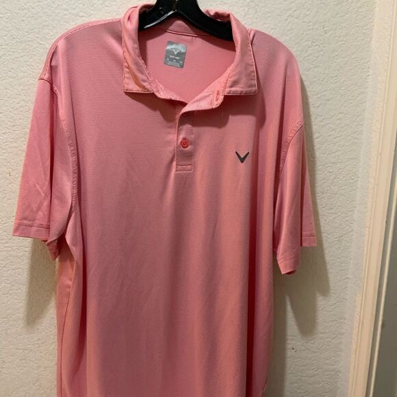 Callaway Men's Pro Spin Fine Line Stripe Short Sleeve Golf Polo XL - Picture 6 of 8